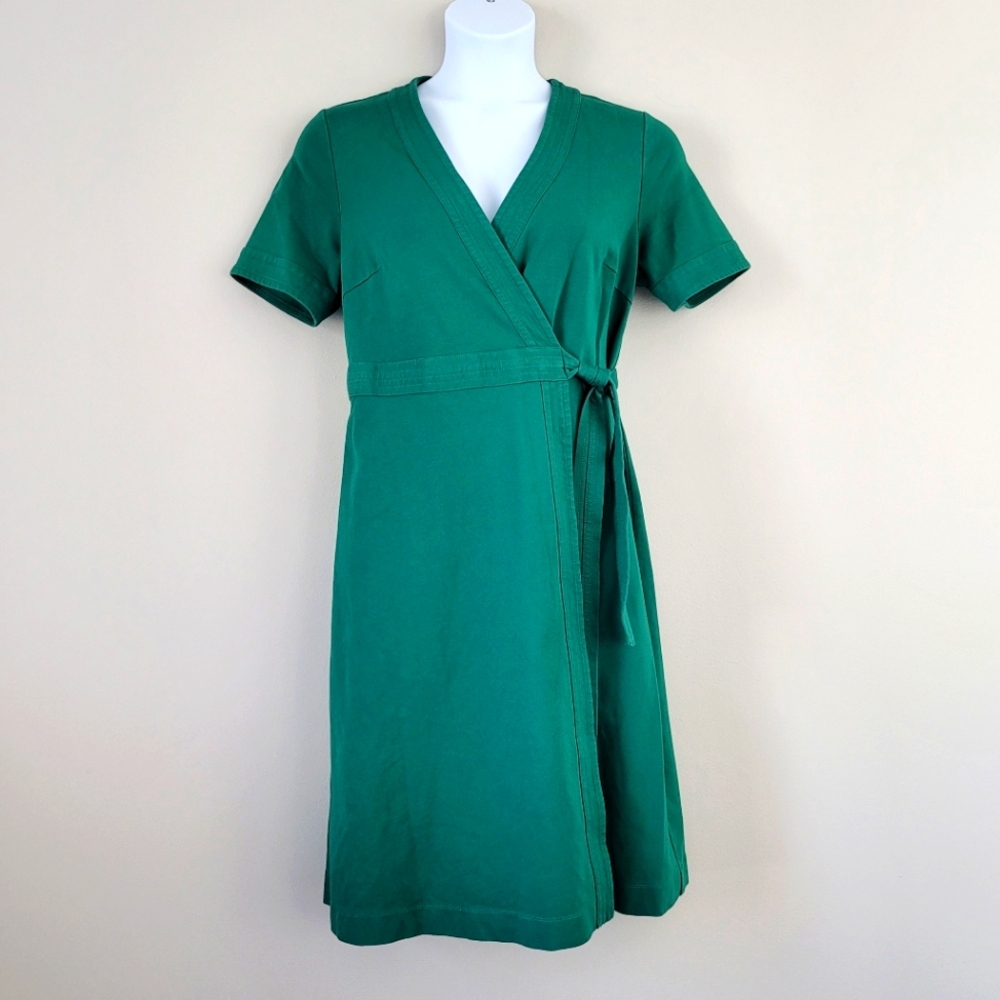 Boden Green Wrap Dress